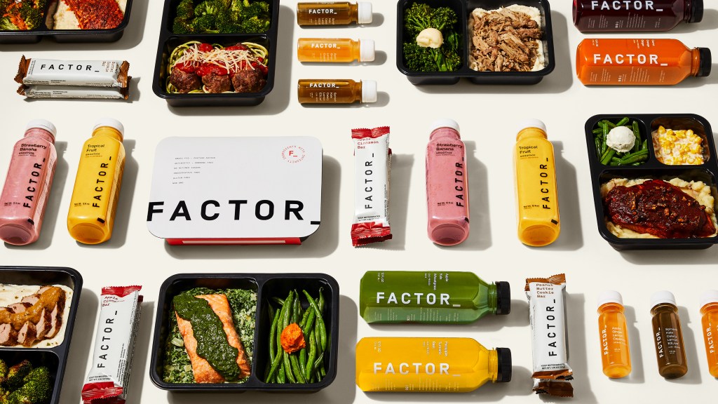 A variety of foods with factors